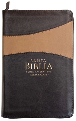 Biblia RVR60 065cz Bitono Tamaño Manual Letra Grande con Cierre