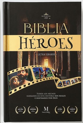 Biblia RVR60 065c Héroes Tapa dura Negra  Letra Grande
