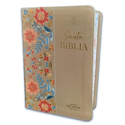 RVR60 Biblia Tamaño Manual Letra Grande con Canto Pintado