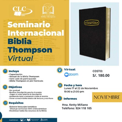 Seminario Biblia Thompson Virtual- Noviembre 2025