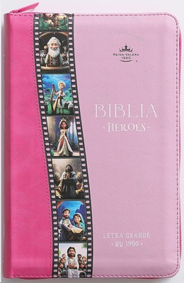 RVR 1960 Biblia para Niños Héroes Zíper