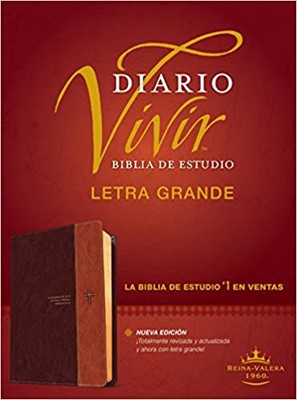 BIBLIA DE ESTUDIO DIARIO VIVIR RVR60 PIEL MARRON