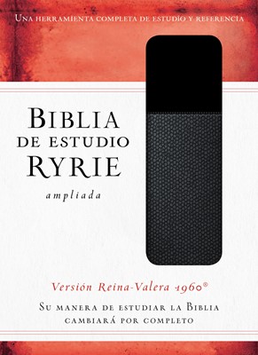 Biblia de Estudio Ryrie Ampliada Duotono Negro (Sentipiel Duotono Negro)