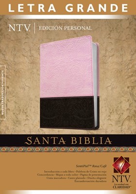 Biblia Edición Personal (Sentipiel Duotono Rosa -Café)