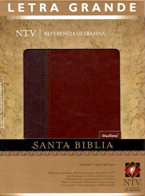 Biblia Referencia Ultrafina Letra Grande (Símil Piel Café - Café Claro)