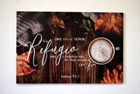 Cuadro canvás Refugio (Salmo 91:2) (lienzo )