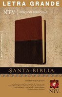 Biblia Edición Personal Letra Grande (Piel especial dos tonos café/marrón )