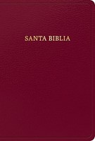 RVR 1960 Biblia letra grande tamano manual, borgona imitacion piel