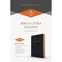 RVR 1960 Biblia letra gigante, negro imitacion piel (Imitación Piel)
