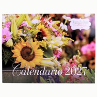 Calendario  de pared 2027-Flores (Rústica)