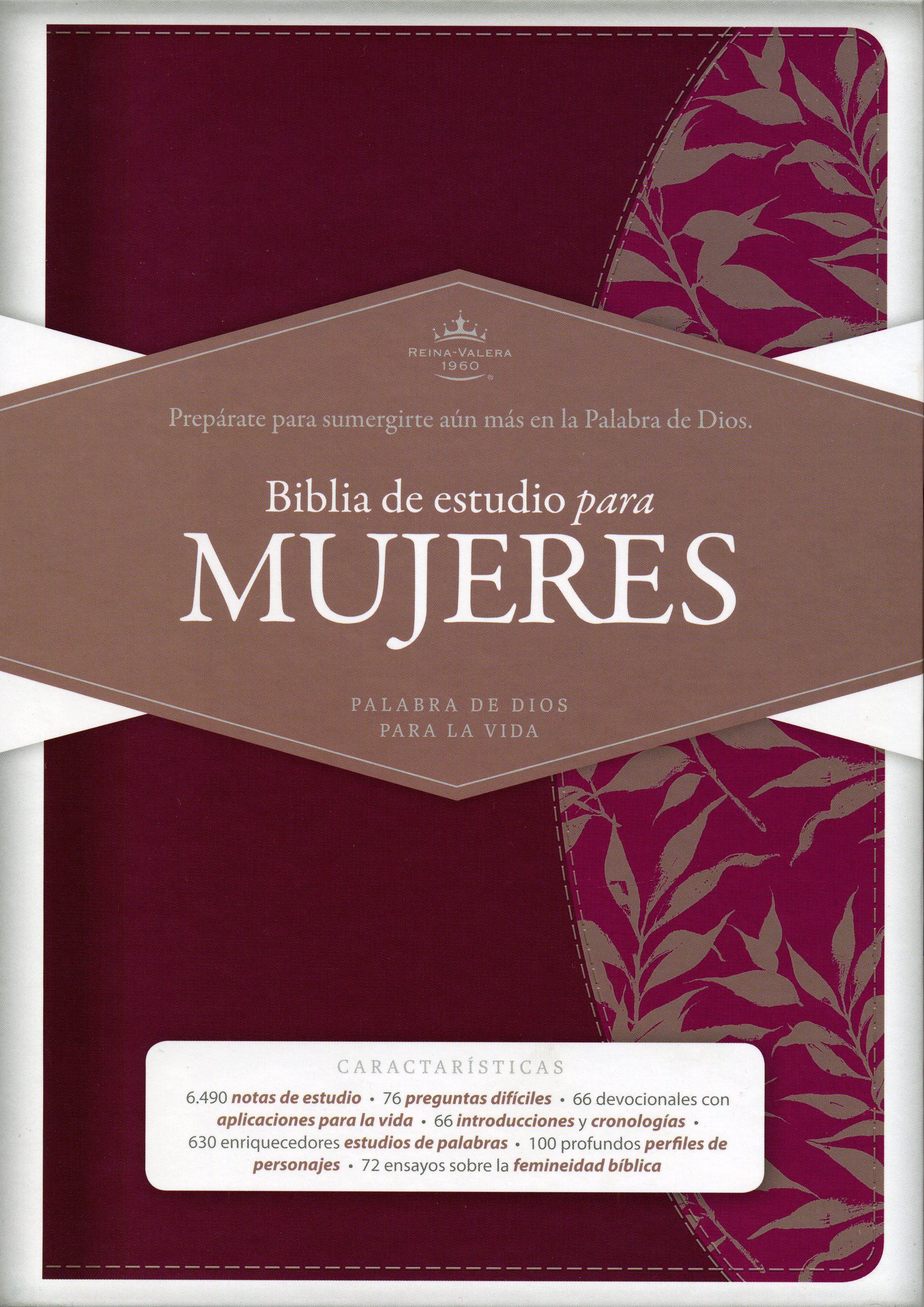Biblia de Estudio para Mujer - Vinotinto / Fucsia Con Índice