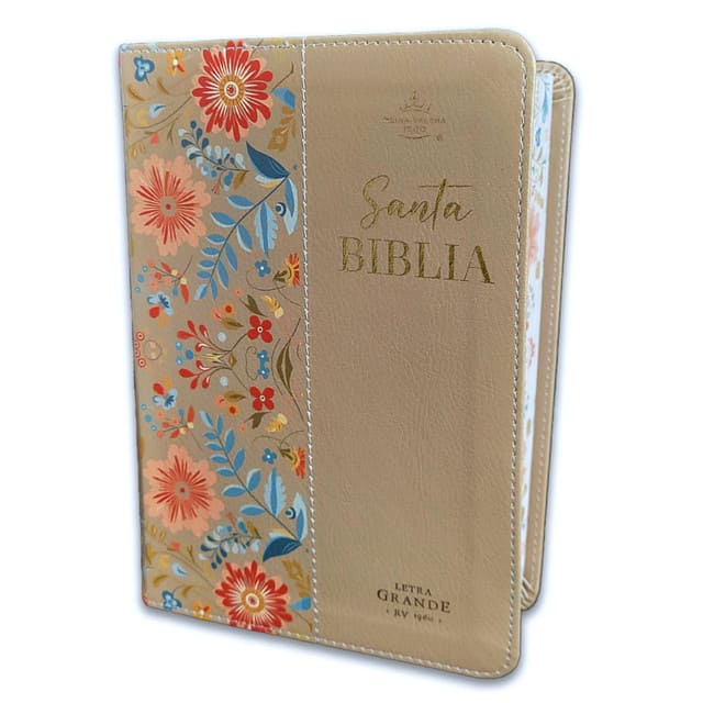 RVR60 Biblia Tamaño Manual Letra Grande con Canto Pintado