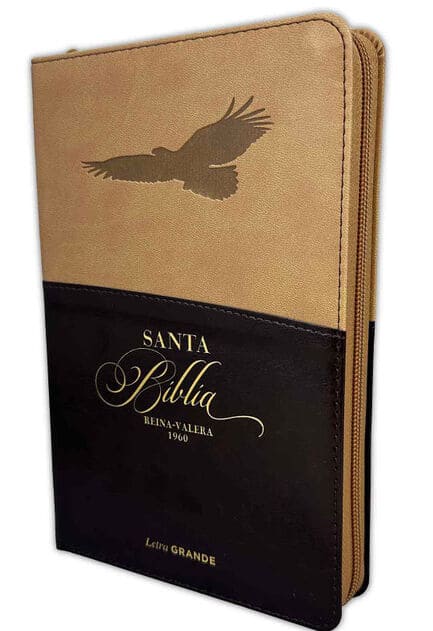 Biblia RVR60/025czti/PJR/Expresion/Cafe/Cafe/Aguila/Imitacion Piel
